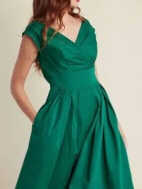 Modcloth Emily and Fin classy RED dress